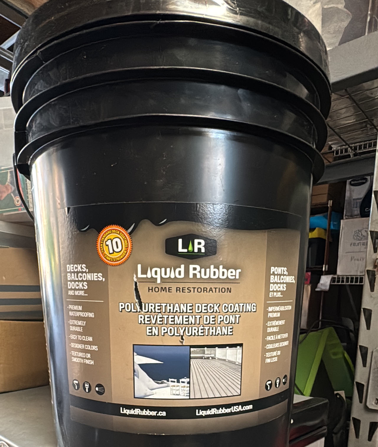 Liquid Rubber Polyurethane Deck Coating 5 Gallon