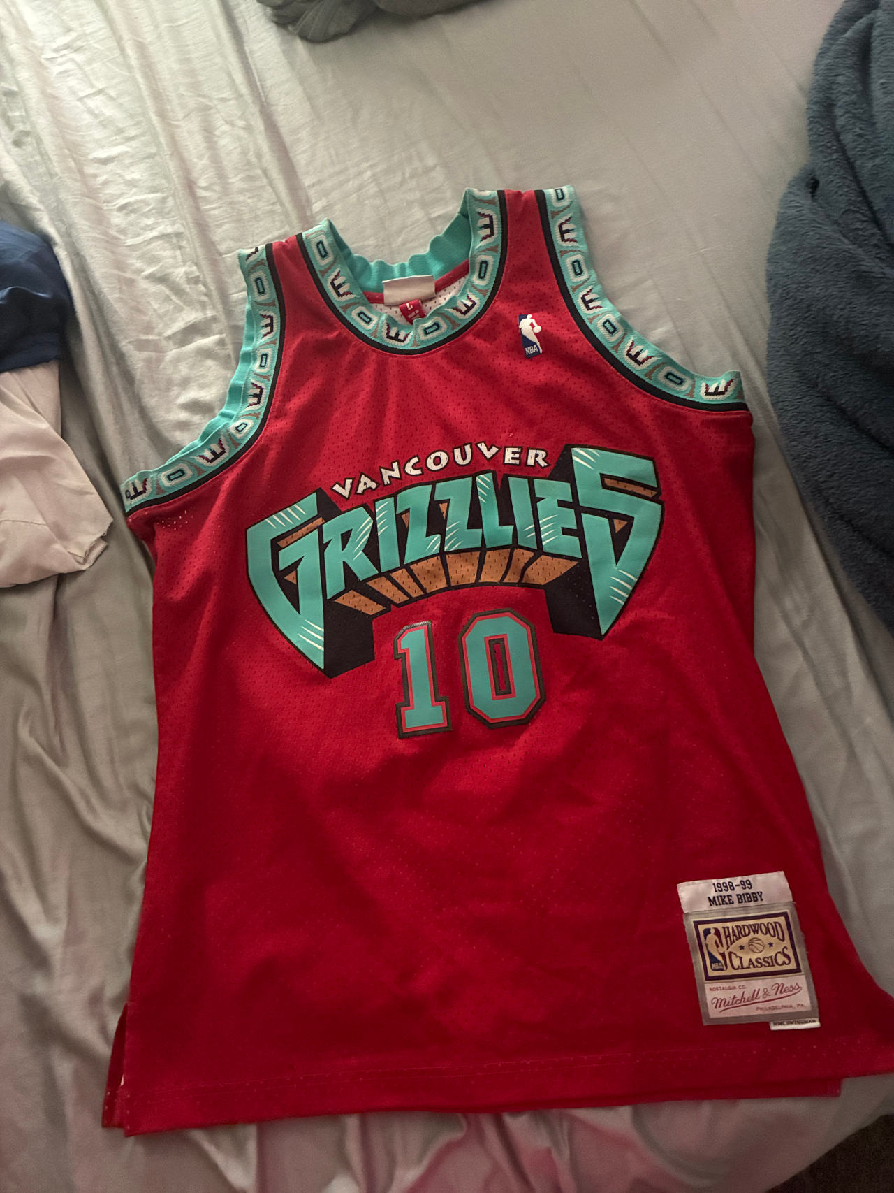 Vancouver Grizzlies Mike Bibby Hardwood Classics Jersey