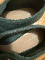 Charles & Keith Green Felt Pointed Loafers - Image 3