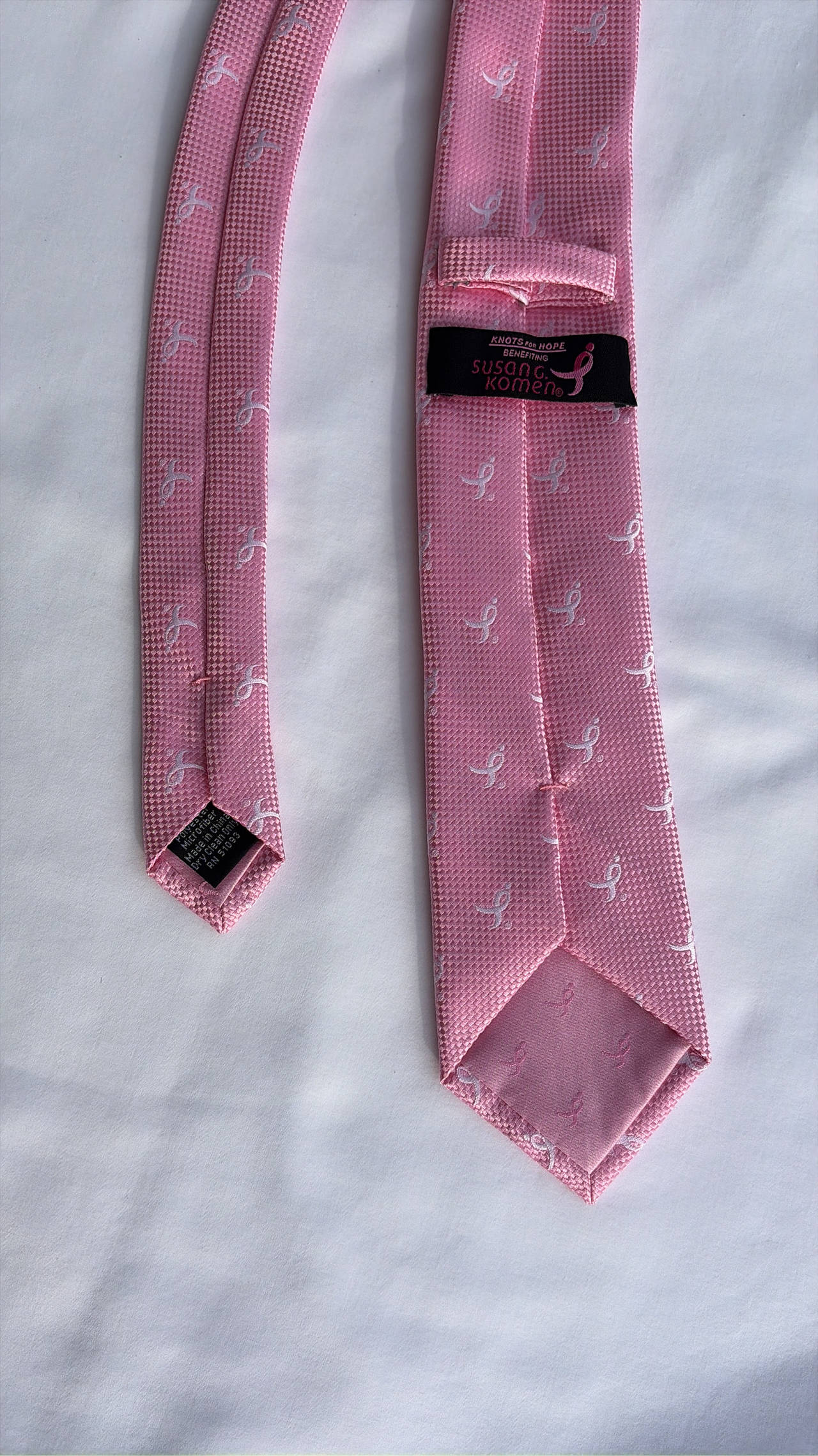 Susan G. Komen Pink Ribbon Silk Tie
