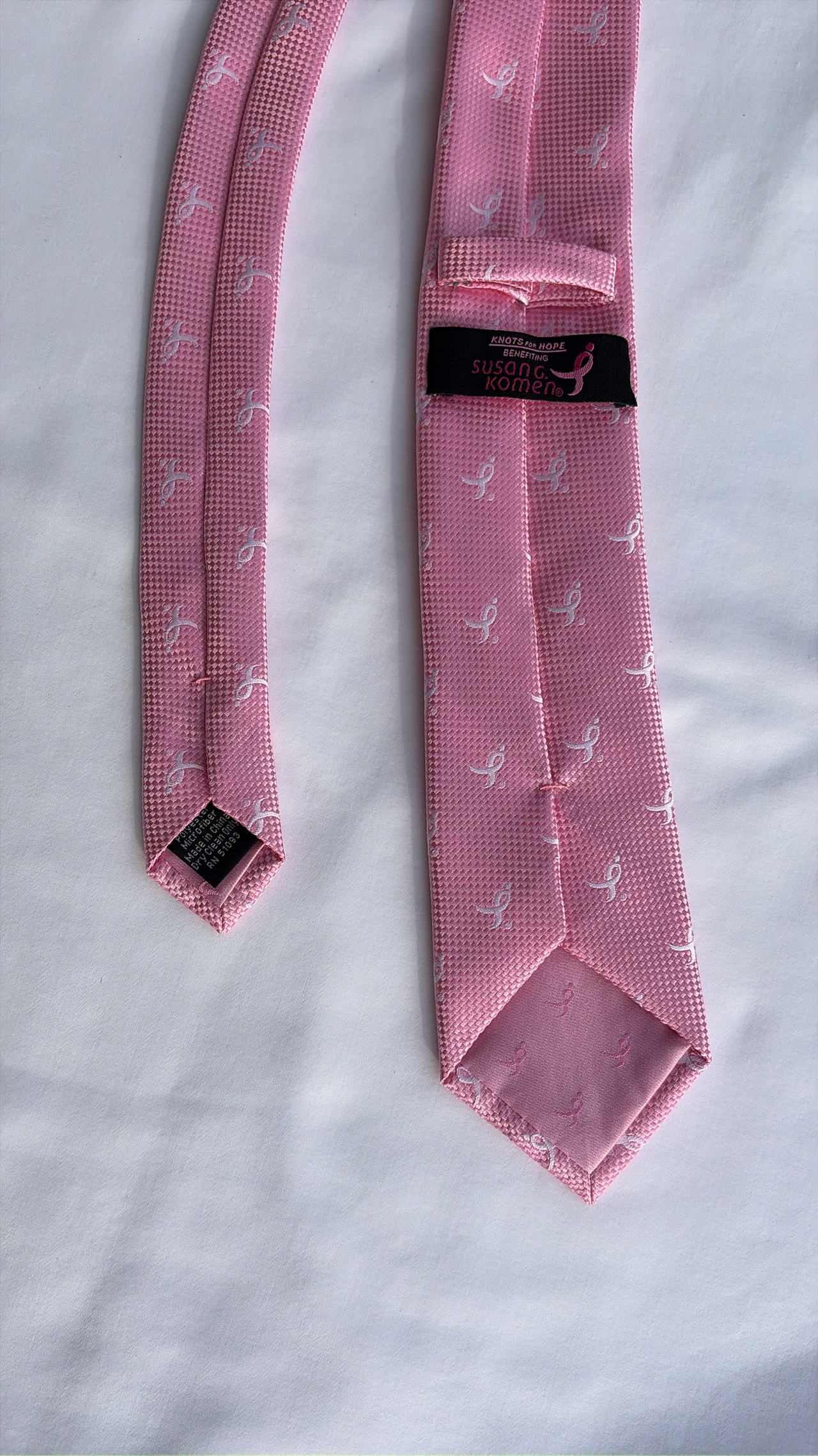 Susan G. Komen Pink Ribbon Silk Tie