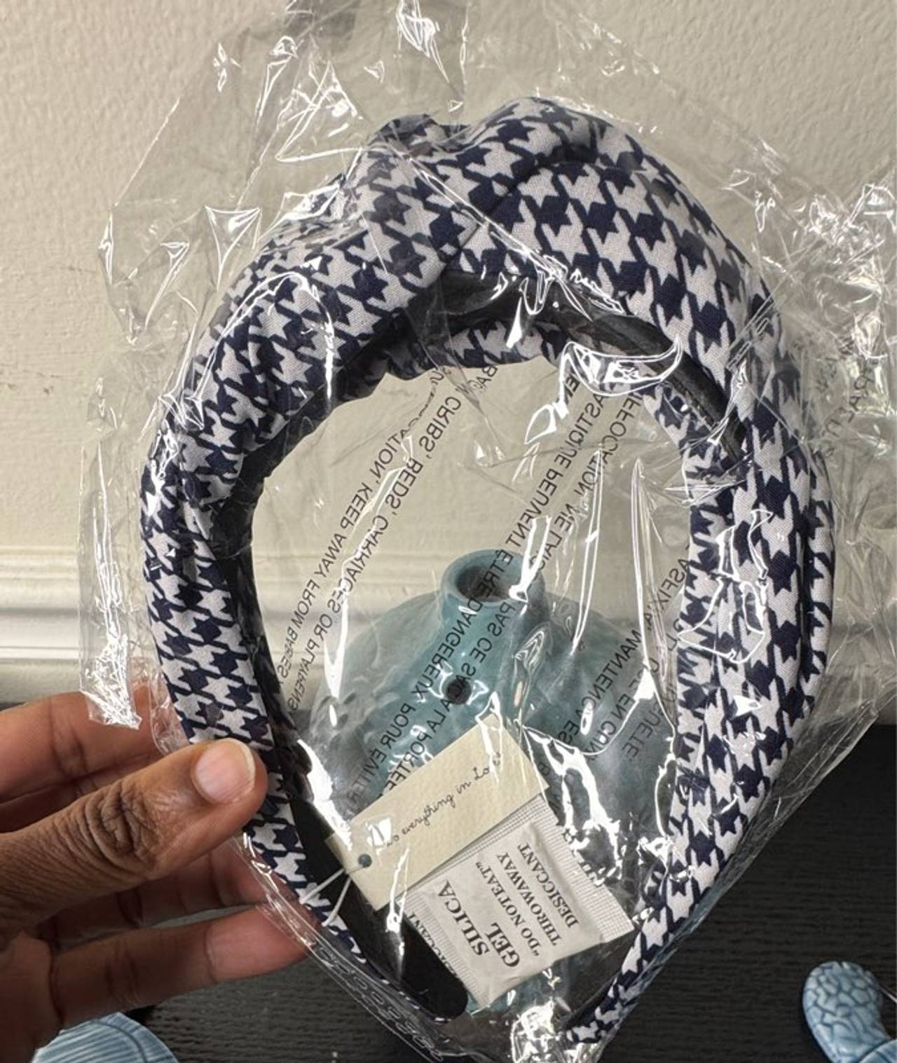 Houndstooth Knotted Headband