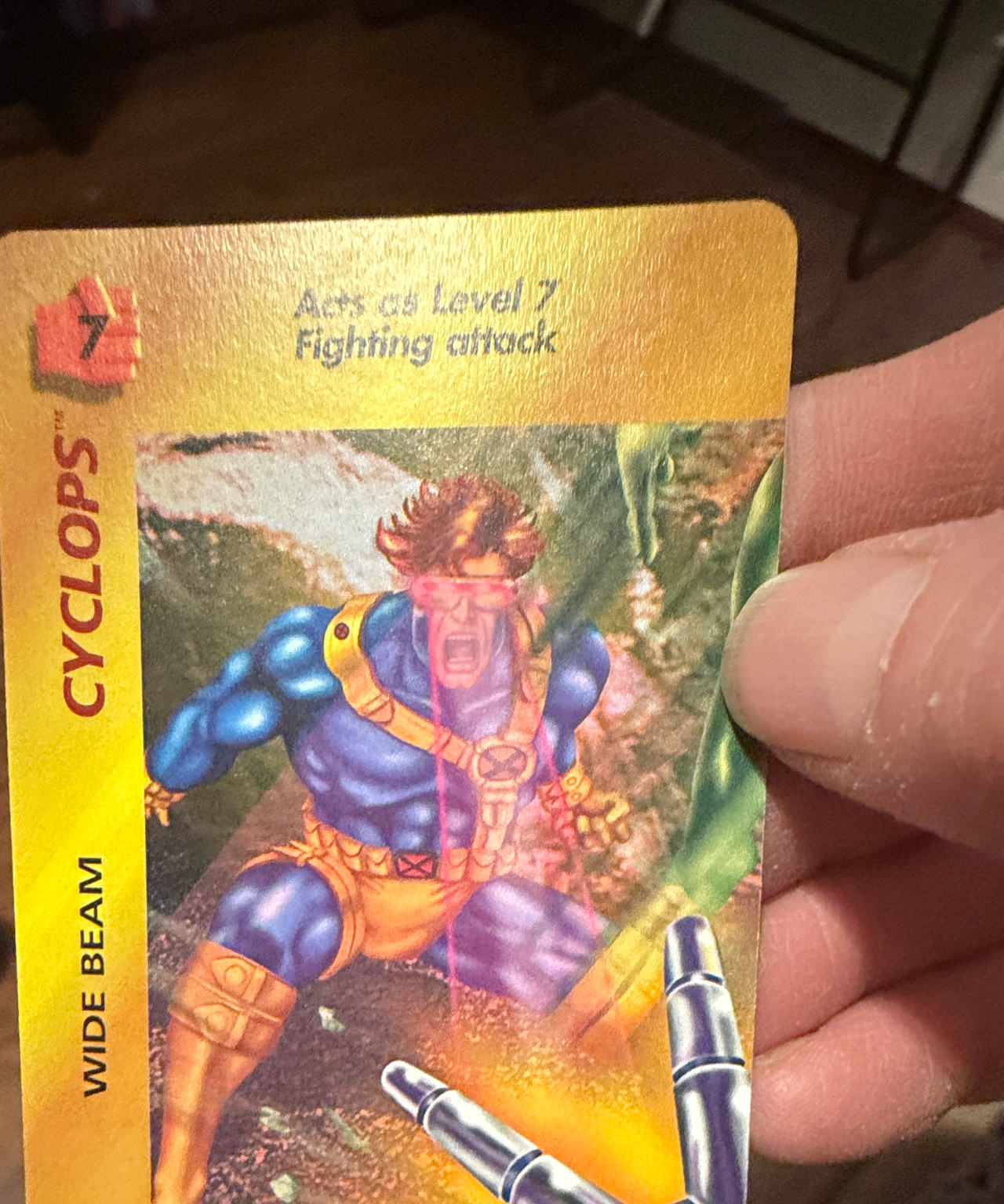 1995 Marvel Overpower Cyclops Wide Beam Special Card