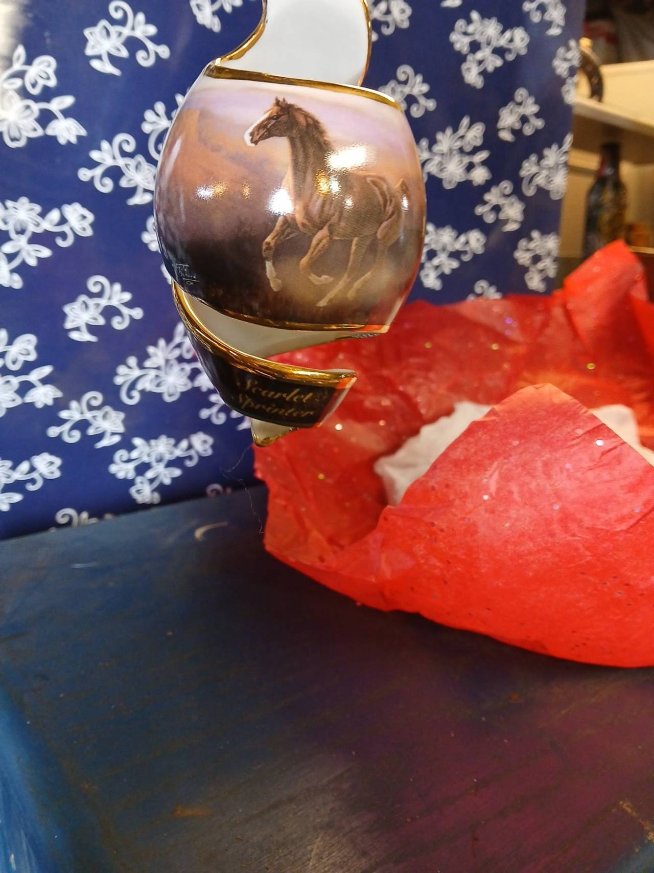 The Bradford Exchange Scarlet Sprinter Horse Ornament