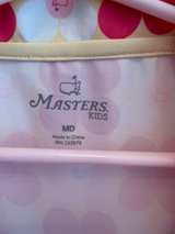 Masters Kids Girls Pink Floral Golf Dress Med 6/7 - Image 2