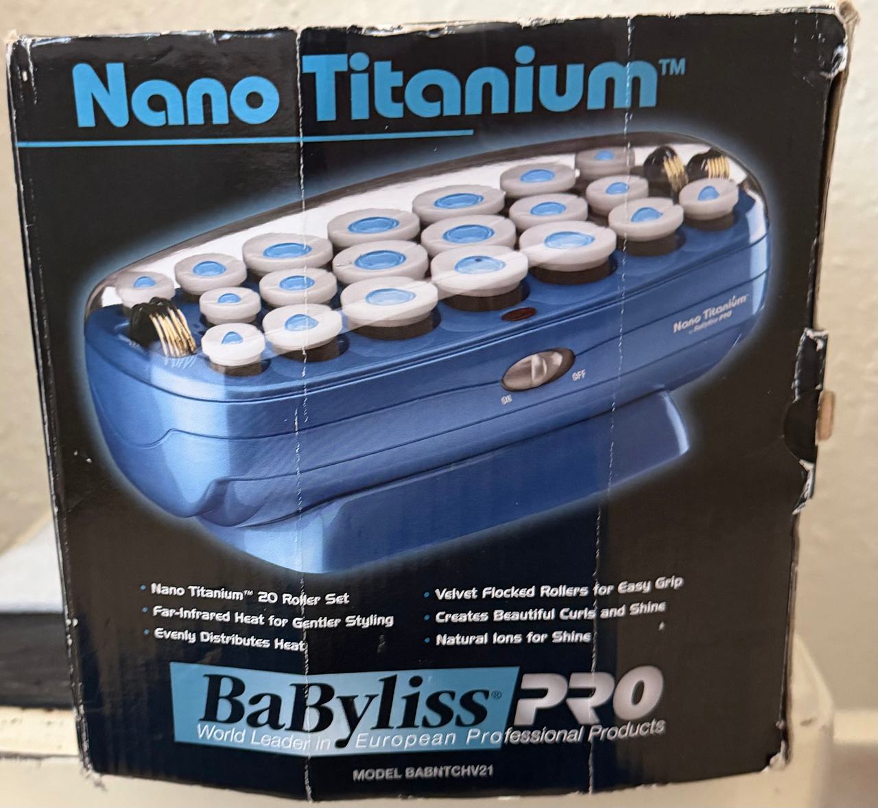 BaBylissPRO Nano Titanium 20 Roller Set BABNTCHV21