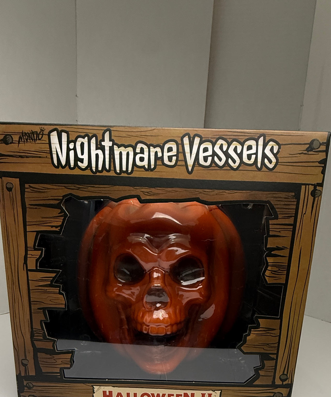 Mondo Nightmare Vessels Halloween II Pumpkin Skull Ceramic Cup