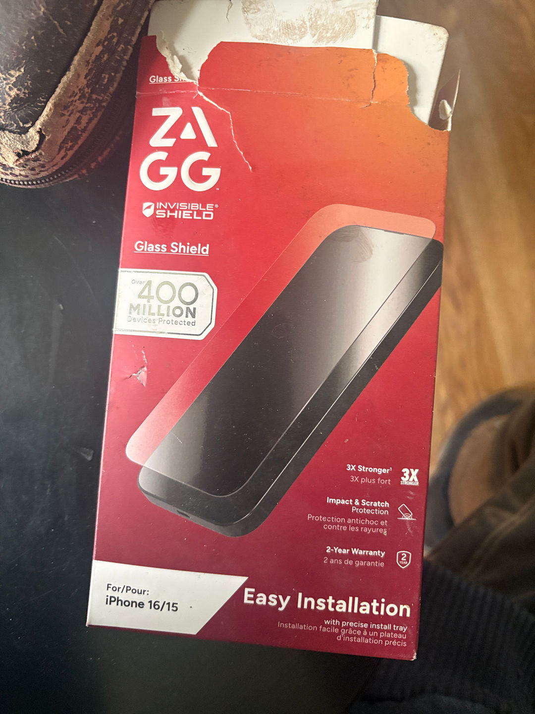 ZAGG InvisibleShield Glass Shield for iPhone 16/15