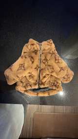 Monogram Faux Fur Pet Jacket (Replica) - Image 4