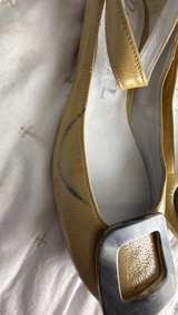 Paco Gil Mustard Yellow Buckle Flats Size 38 - Image 4