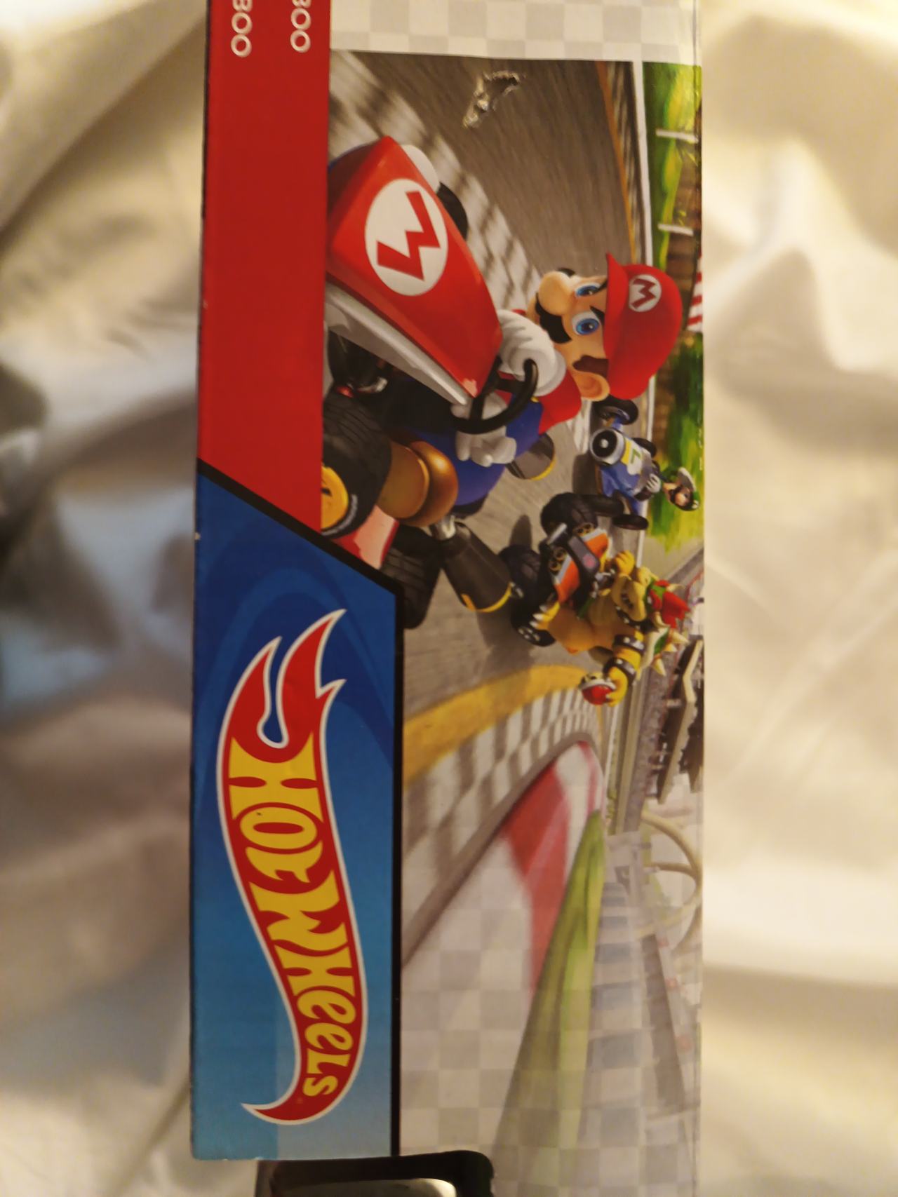 Hot Wheels Mario Kart Boo's Spooky Sprint Track Set with Shy Guy Die-Cast Kart