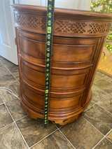 American Signature 3-Drawer Inlaid Top End Table - Image 6