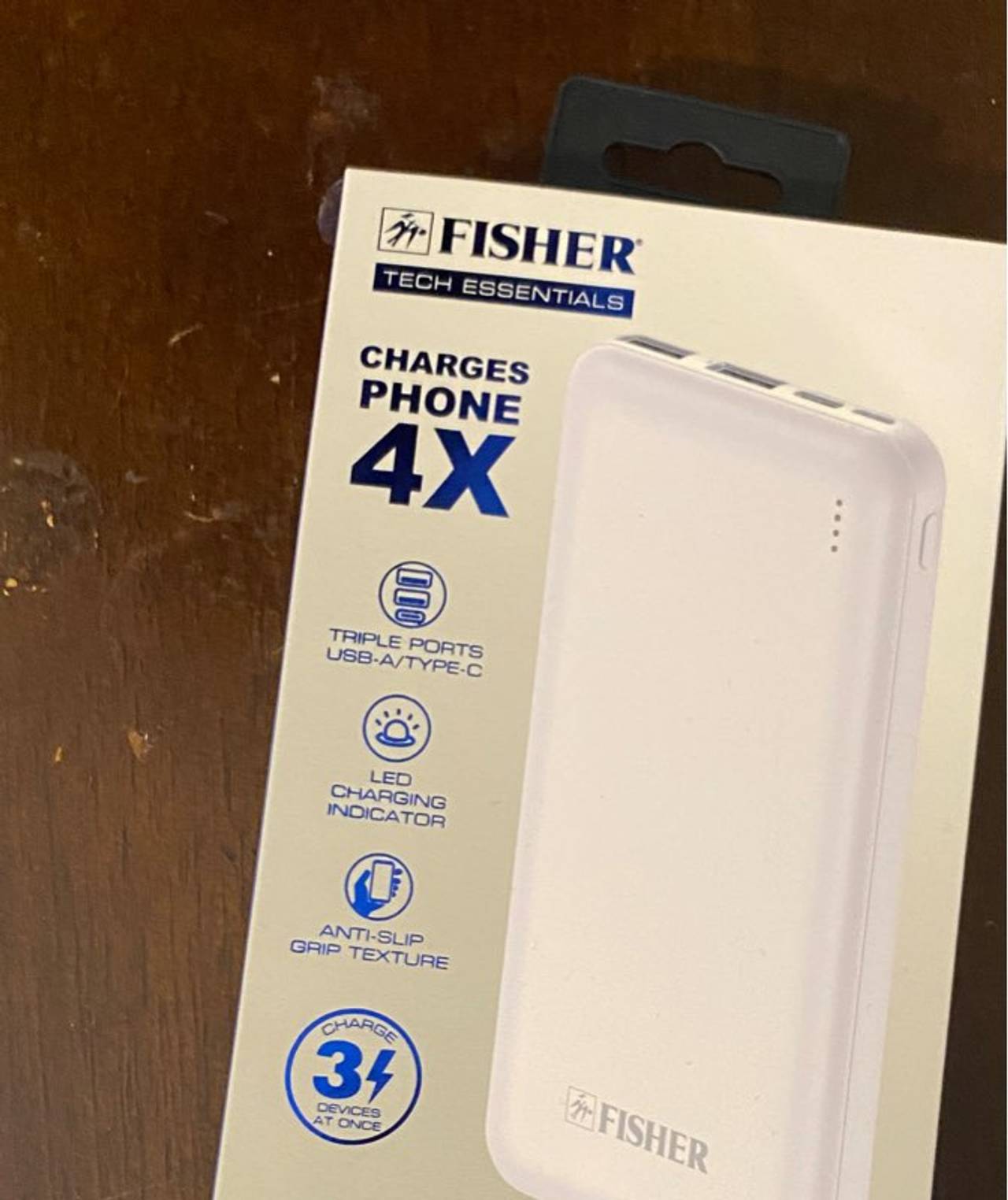 Fisher Tech Essentials Portable Power Bank new in box!