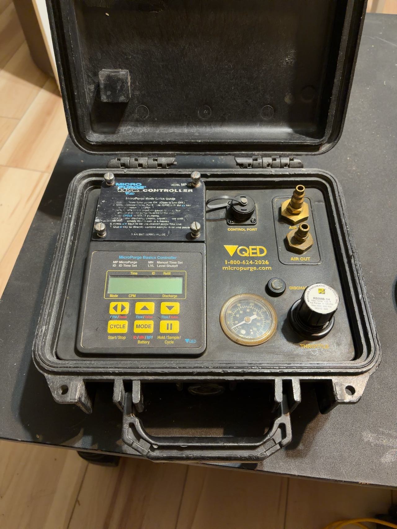 QED MP10H MicroPurge High Pressure Controller