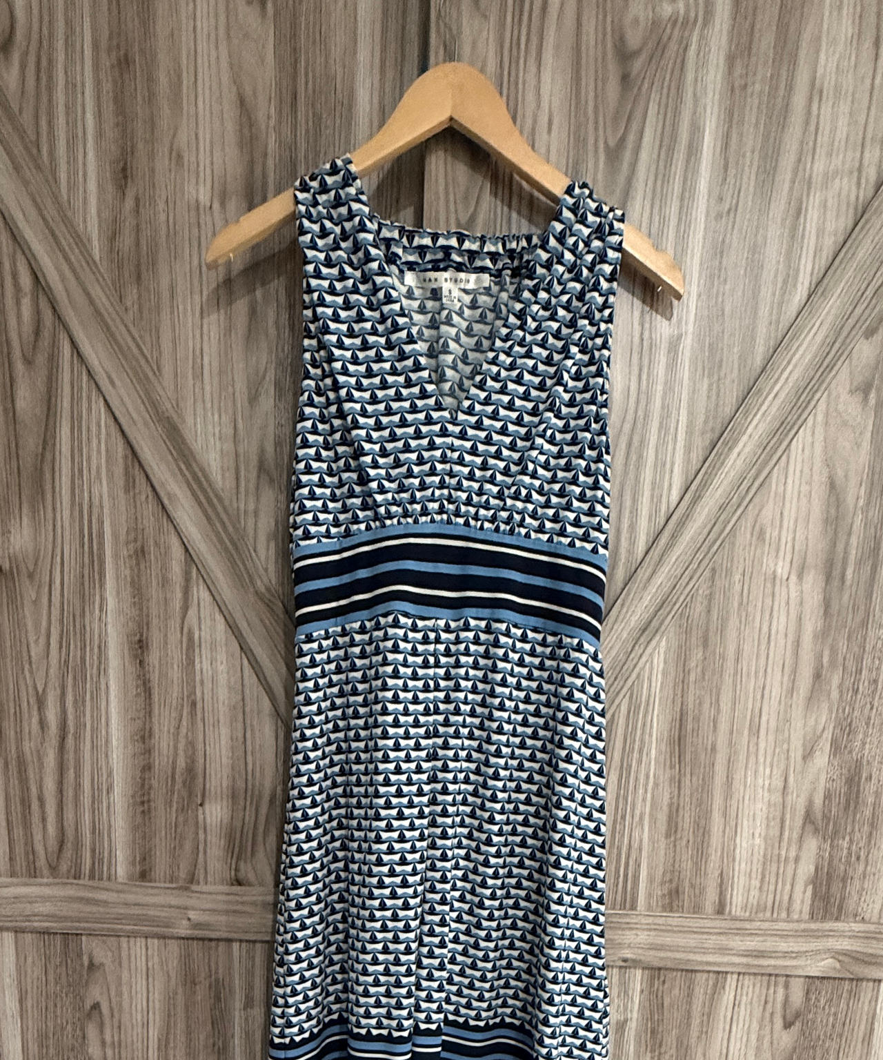 Max Studio Sailboat Print Sleeveless Dress size S small