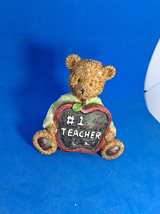 #1 Teacher Teddy Bear Figurine - Image 2