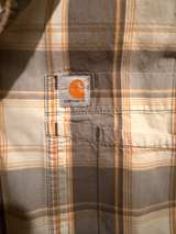 Carhartt Men's Short-Sleeve Plaid Button-Down Shirt - Image 3