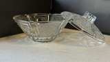 Vintage FNG Indonesia pressed glass candy dish with a lid - Image 2