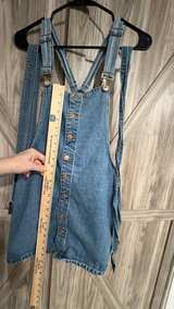 Vintage Forever 21 Button Front Denim Overall Dress size Large - Image 8