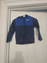Nike Dri-Fit Kids Blue Hooded Jacket - Image 2