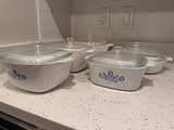 CorningWare Cornflower Blue Casserole Dishes with Lids - Image 4