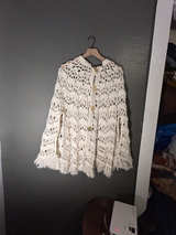 Handmade Crochet Poncho - Image 1