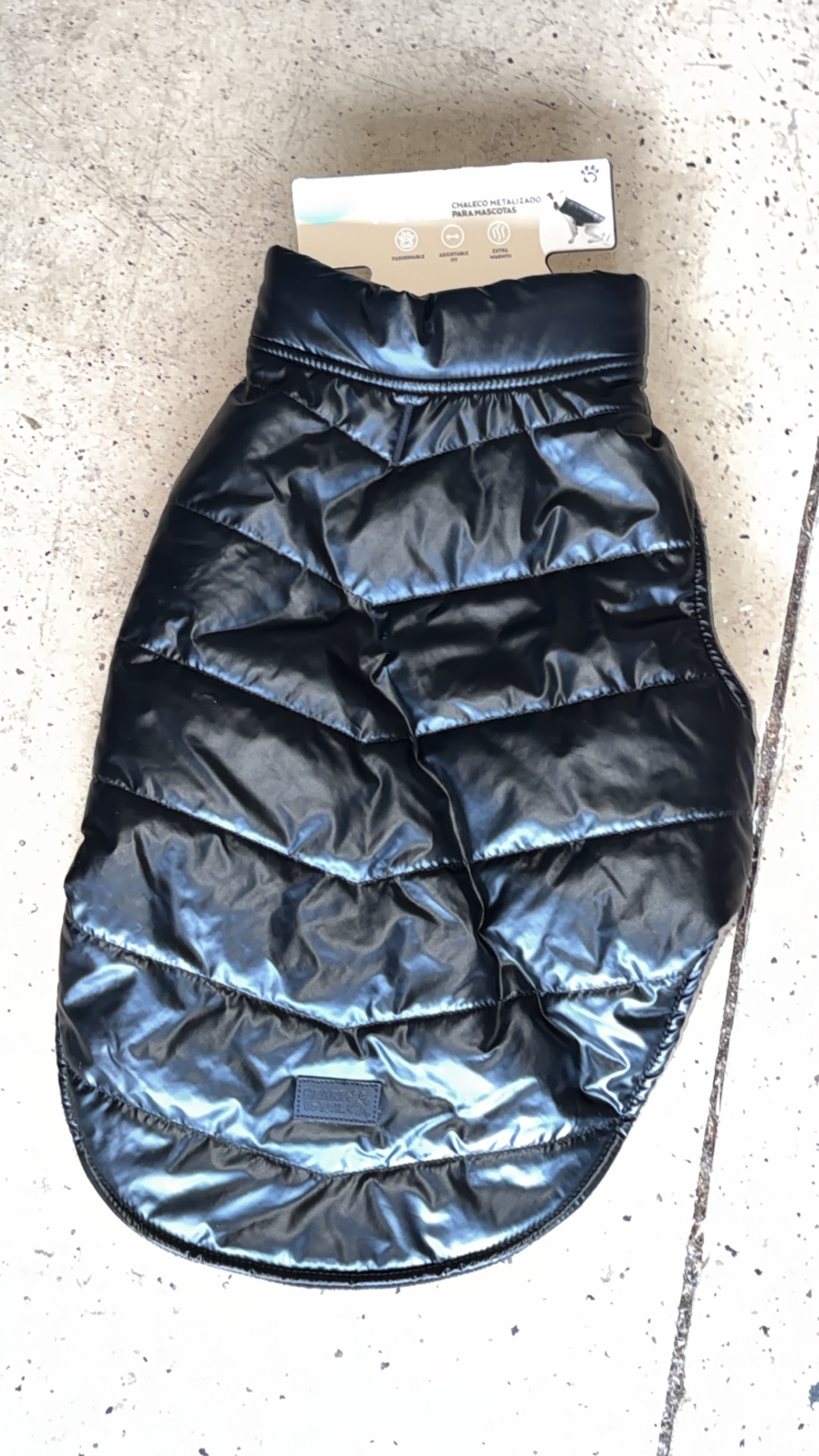 Metallic Pet Puffer Vest