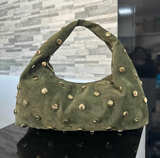 Hobo Shoulder Bag in Genuine Suede Leather – Made in Italy
 - Image 4