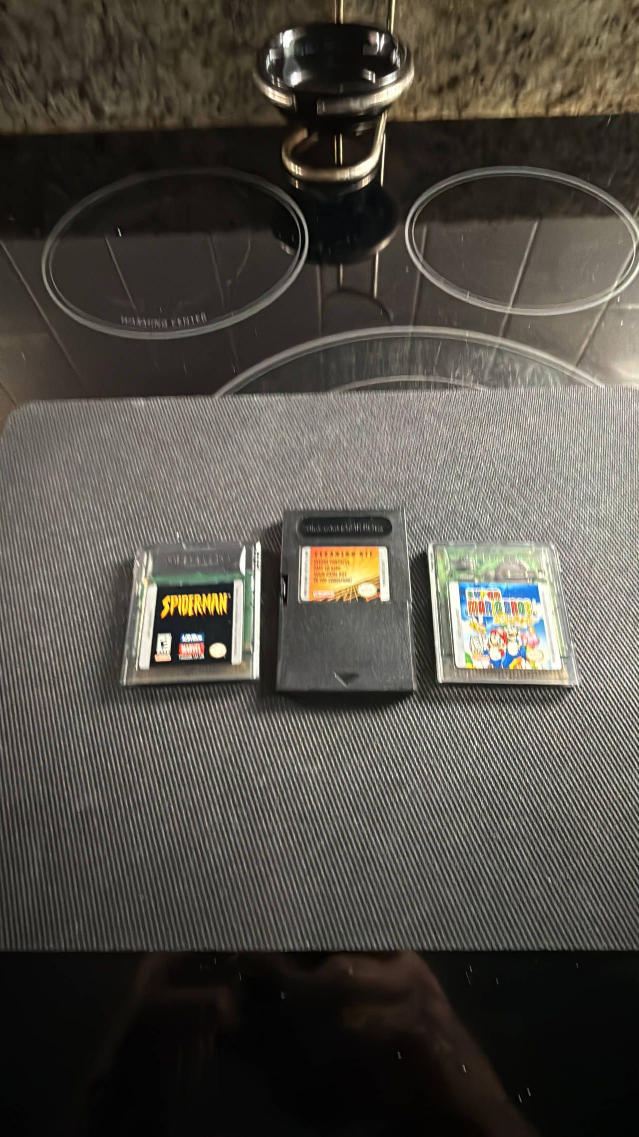 Super Mario Advance (Game Boy Advance) Spider-Man disc cleaner bundle