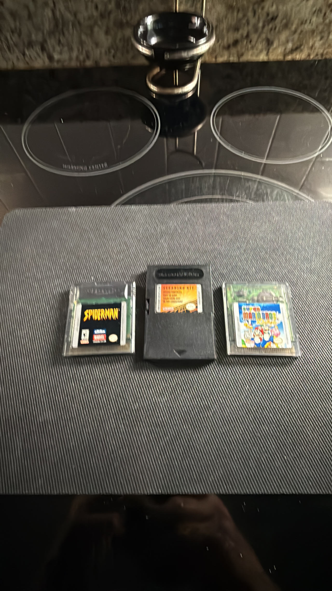 Super Mario Advance (Game Boy Advance) Spider-Man disc cleaner bundle