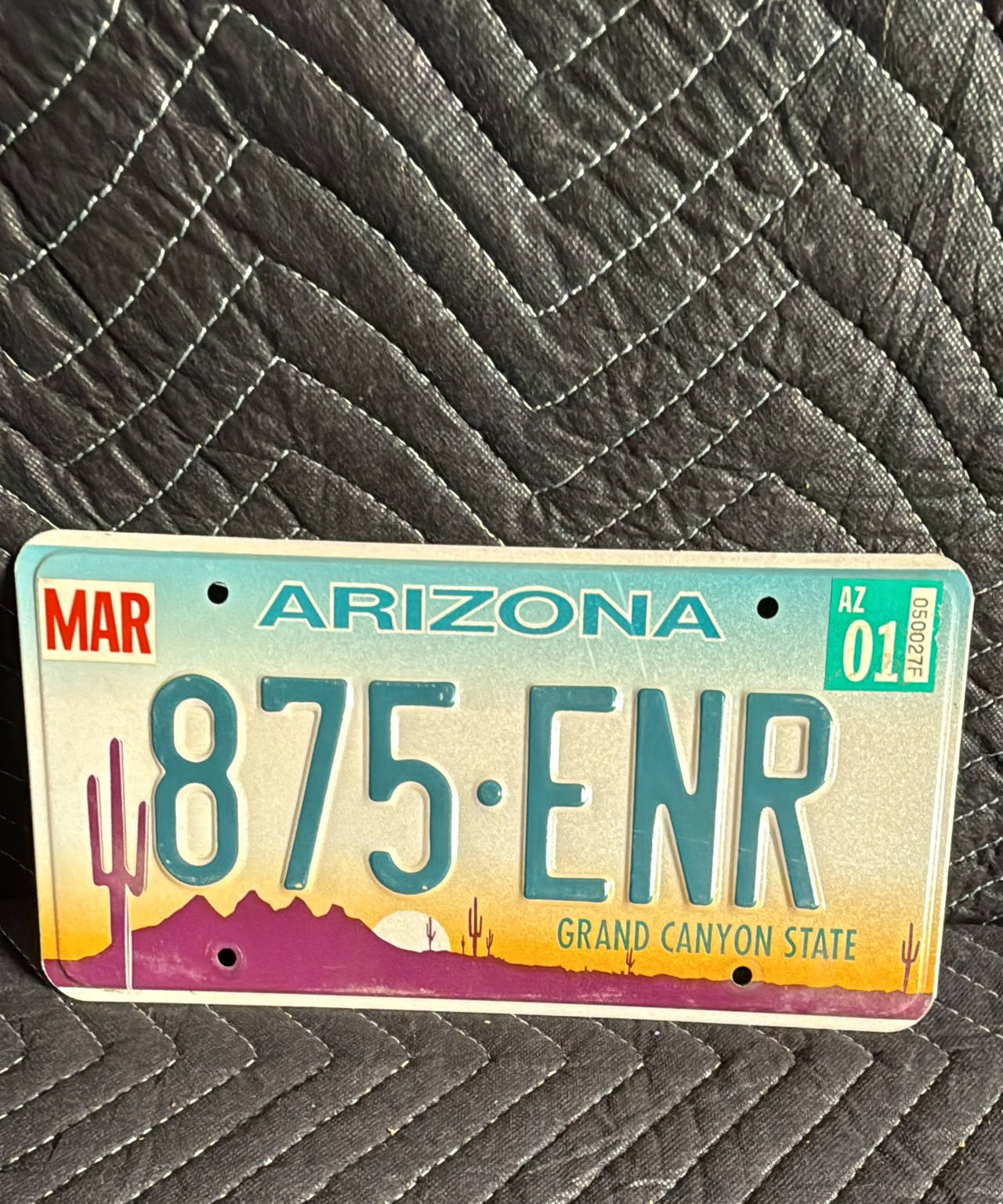 Arizona Desert Sunset License Plate (2001)
