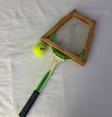 Spalding Rosemary Casals Wooden Tennis Racquet with Press - Image 1