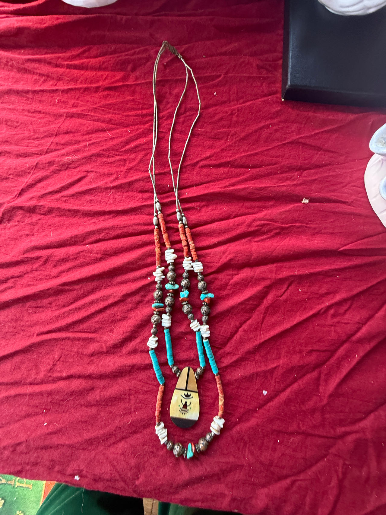 Celso Southwestern Beaded Inlay Necklace