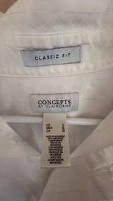 Concepts by Claiborne White Striped Button Down Shirt - Image 5