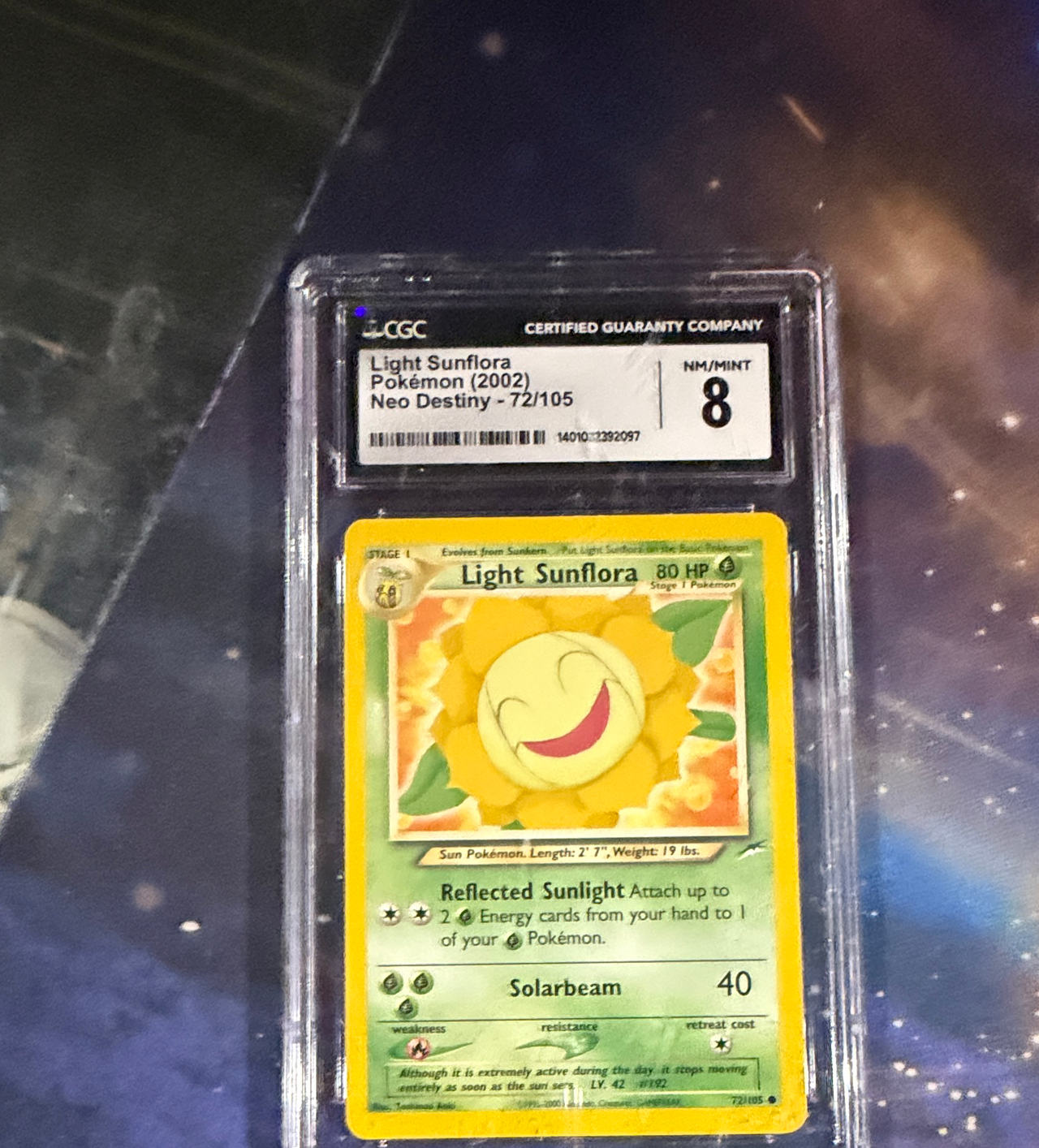 Light Sunflora Neo Destiny 72/105 CGC 8