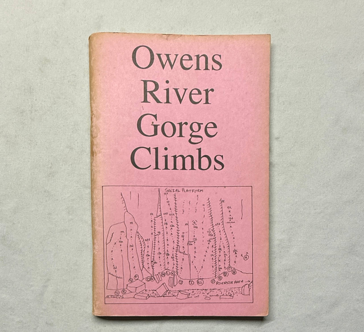 VERY RARE VINTAGE O.G. Owens River Gorge Climbs Guidebook