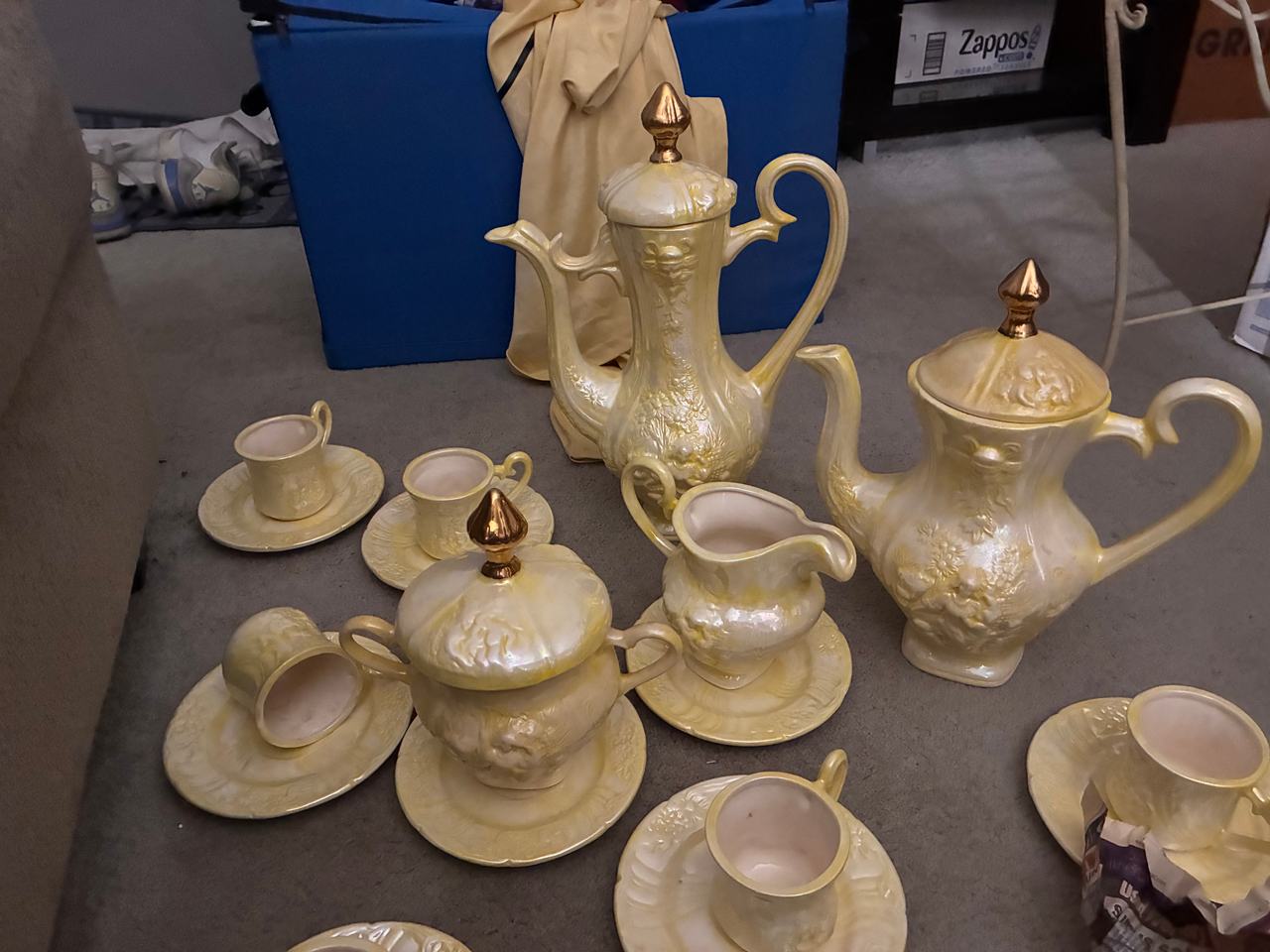 Vintage Iridescent Lusterware Tea Set