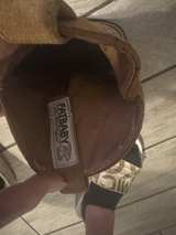 Women's Ariat Fat Bsby Ostrich Leather Cowboy Boots SIZE 9.5 - Image 2