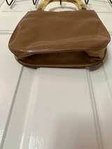Vintage Patent Leather Handbag with Lucite Handles - Image 3