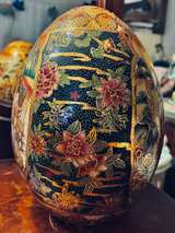 $70 OBO - Large Vintage Asian Satsuma Ceramic Egg - Image 5