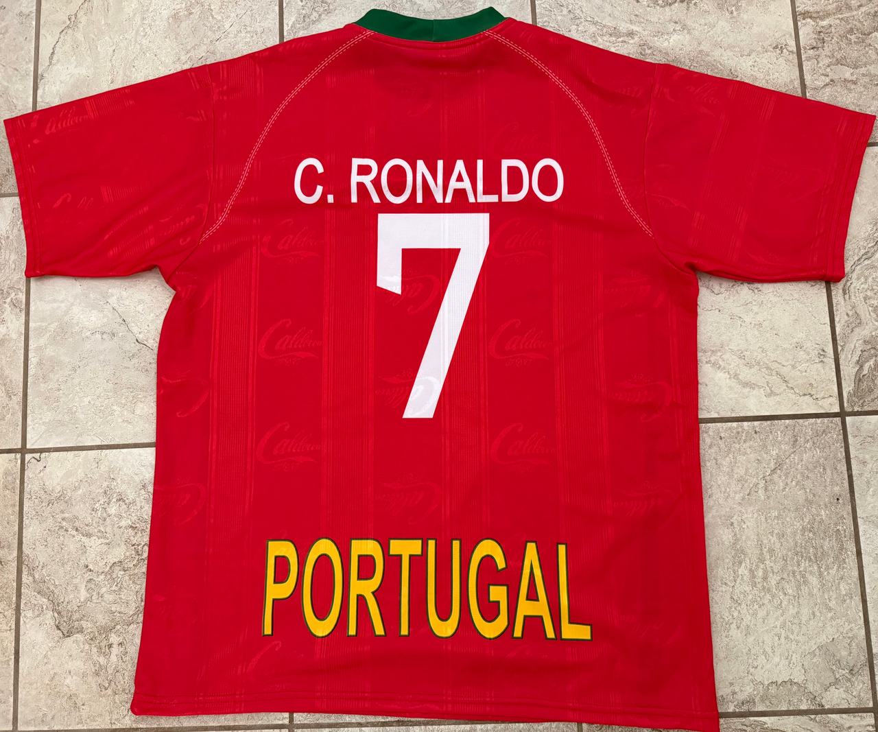 Cristiano Ronaldo Portugal #7 Soccer Jersey Size L