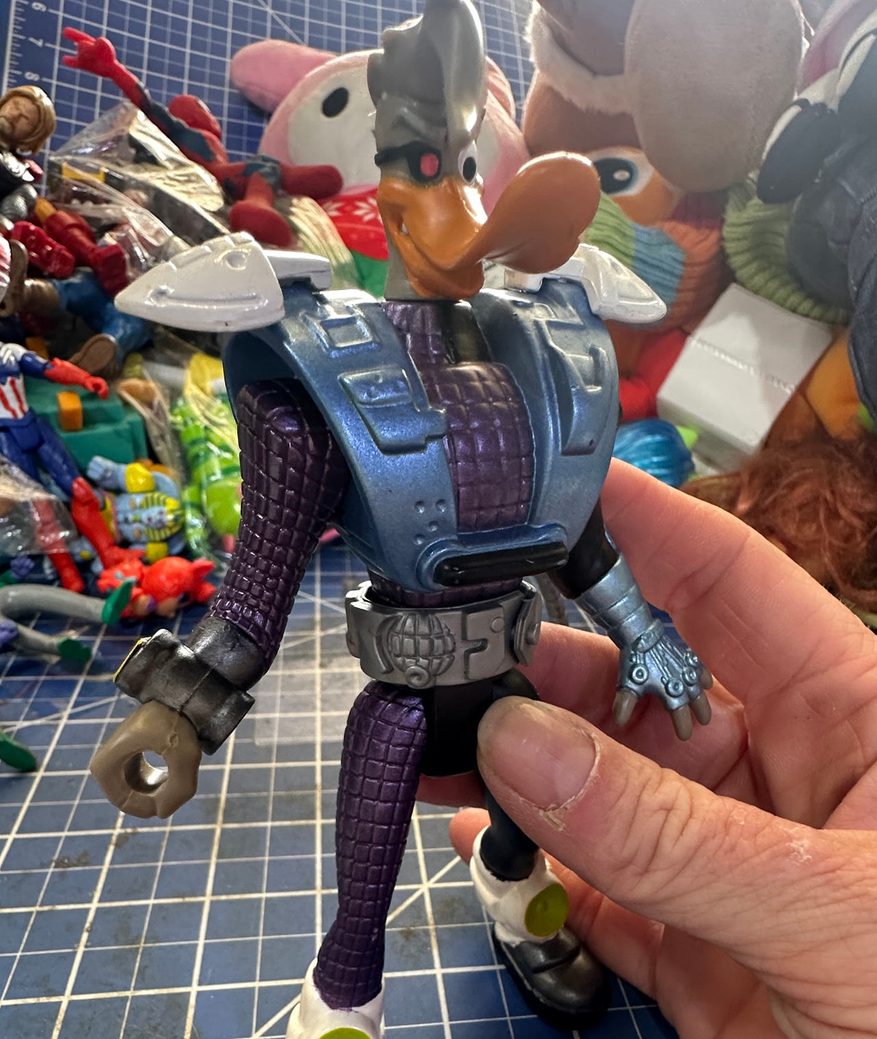 Disney Mighty Ducks DUKE L’ORANGE vtg 90s action figure