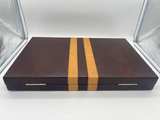 Vintage HIC Handcraft Backgammon Set Complete 18.25” Travel Case Brown Tan - Image 6
