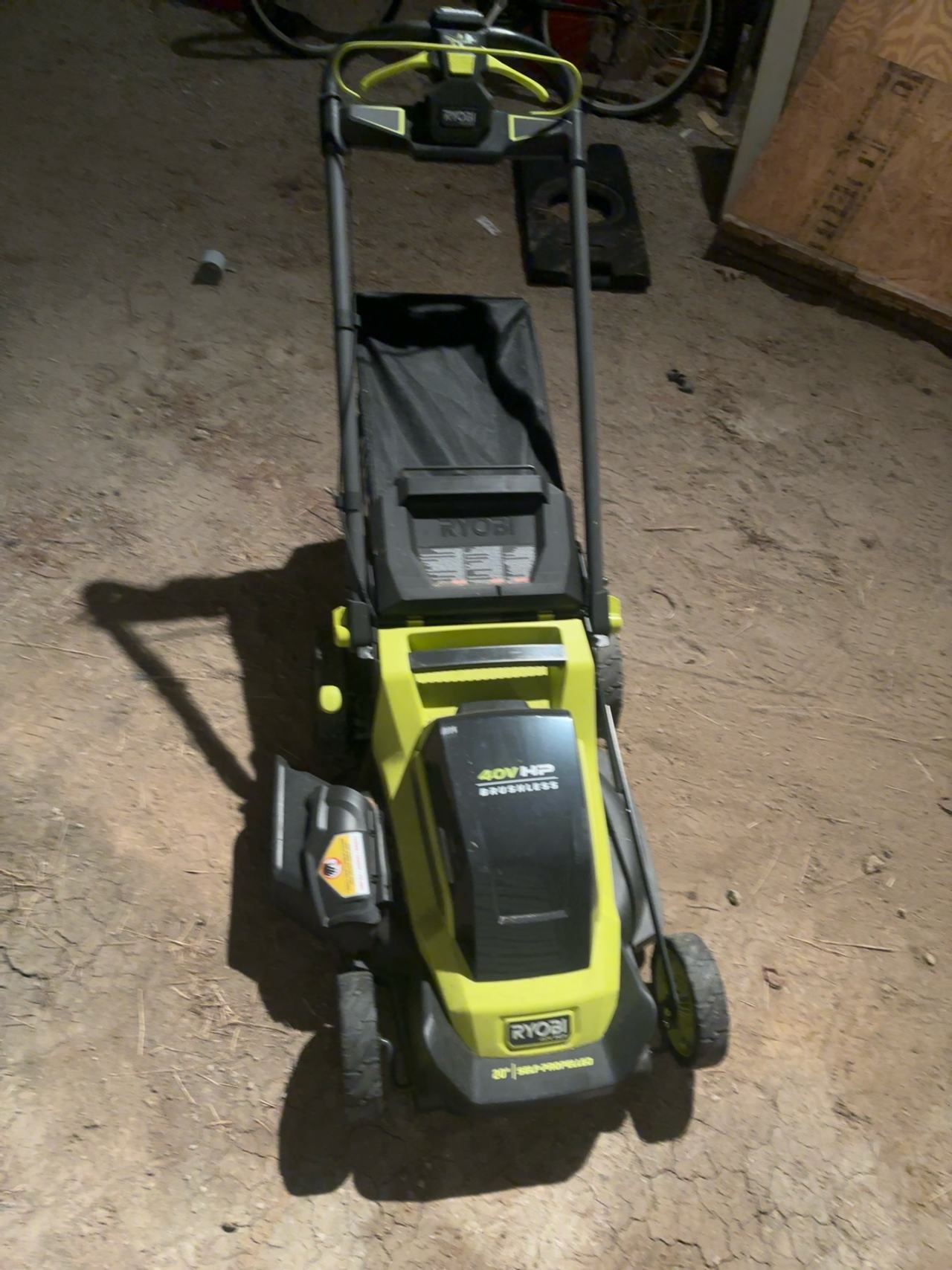Ryobi 40V HP Brushless 20-inch Walk-Behind Mower