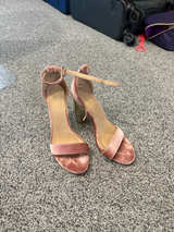 Velvet Block Heel Sandals - Image 1