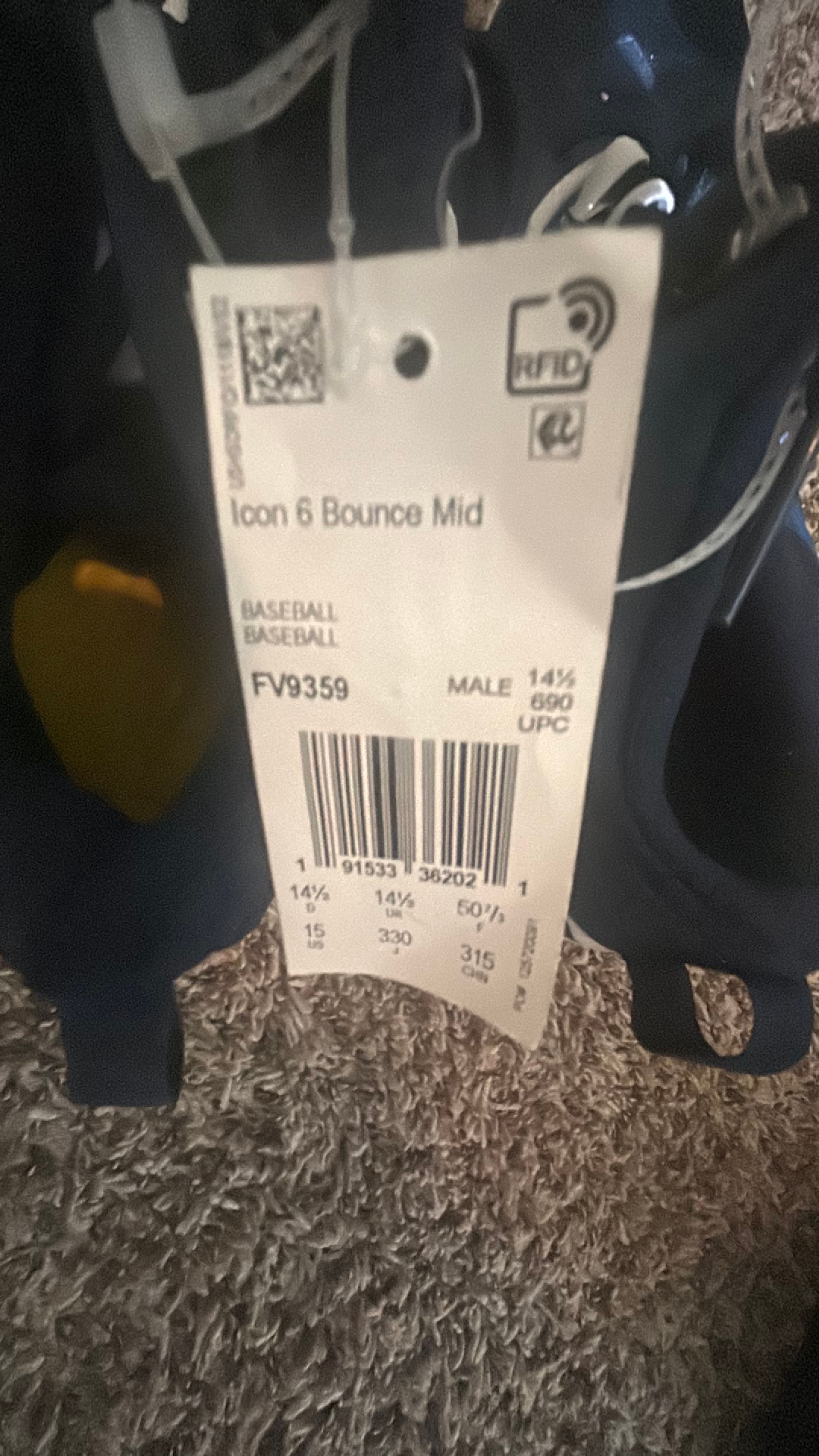 adidas Icon 6 Bounce Mid Baseball Cleats - Image 3