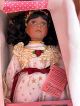 Vintage Paradise Galleries Porcelain Angel Doll – Heaven’s Embrace – Music Box - Image 3