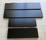 Floating Shelves Set of 4 Black 36” & 24” Wide - Image 1