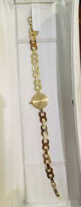 Geneva Women's 14 k gold Chain Bracelet Watch works perfectly,  - Image 4