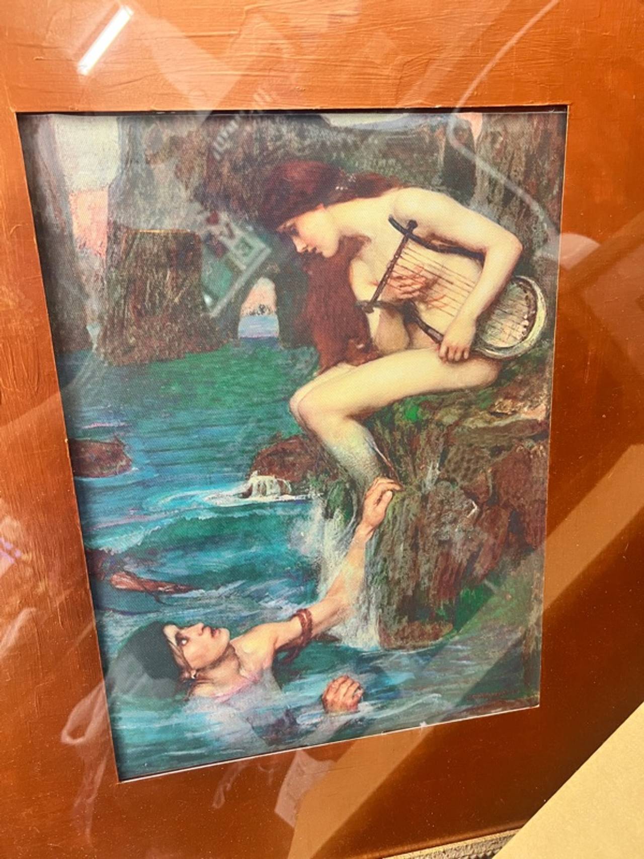 John William Waterhouse The Siren Framed Print